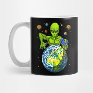 Space Alien Puppeteer Mug